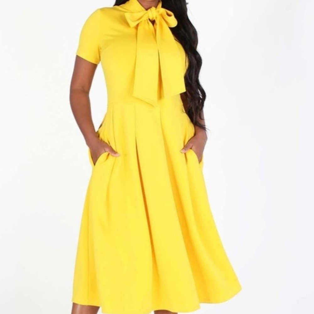 Beautiful Bright Yellow Dress
